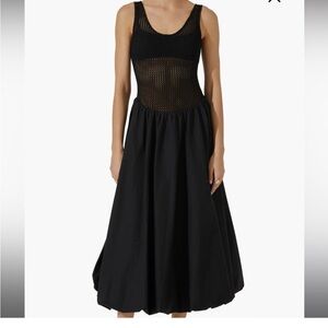 ASTR The Label - Contrast Bubble Hem Midi Dress (small) - worn once!